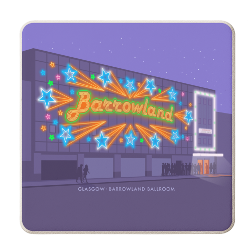 Glasgow, Barrowland. - personalised beer coaster by Stephen Millership