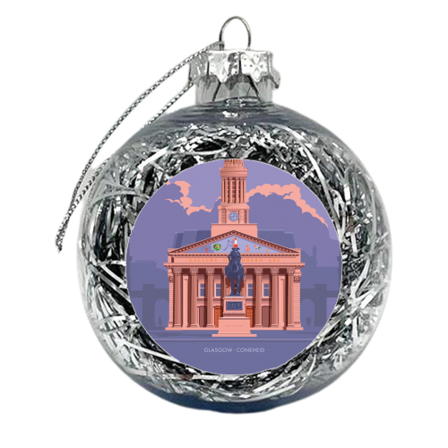 Glasgow, Coneheid - xmas bauble by Stephen Millership
