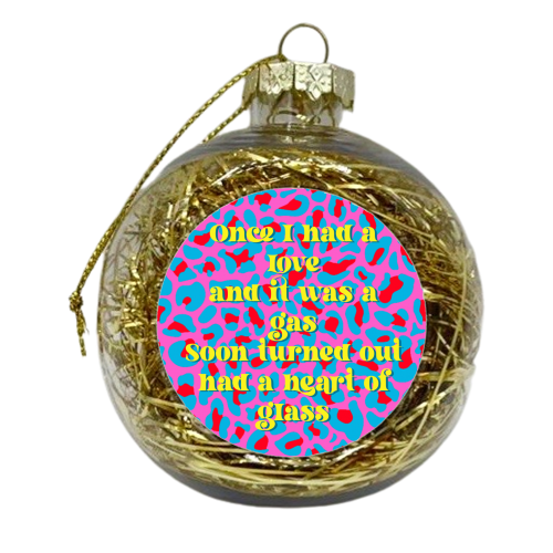Glass Heart - xmas bauble by Wallace Elizabeth