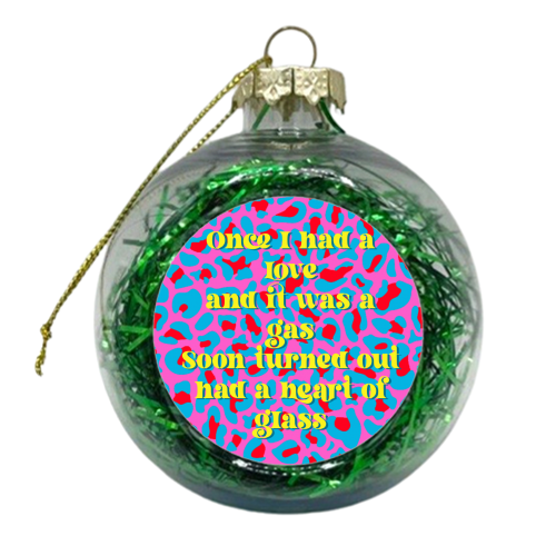 Glass Heart - xmas bauble by Wallace Elizabeth