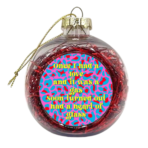 Glass Heart - xmas bauble by Wallace Elizabeth