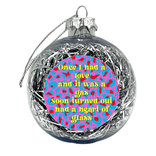Glass Heart - xmas bauble by Wallace Elizabeth