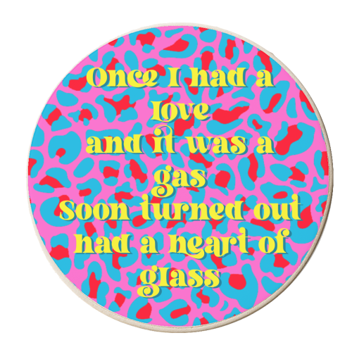 Glass Heart - personalised beer coaster by Wallace Elizabeth