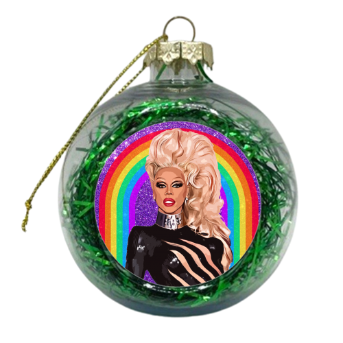 GLITTER RU - xmas bauble by DOLLY WOLFE