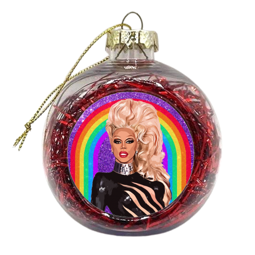 GLITTER RU - xmas bauble by DOLLY WOLFE