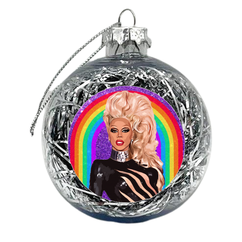 GLITTER RU - xmas bauble by DOLLY WOLFE