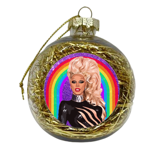 GLITTER RU - xmas bauble by DOLLY WOLFE