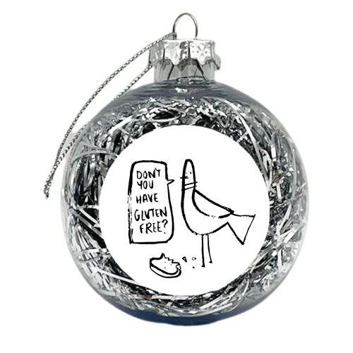 Gluten free pigeon  - xmas bauble by Rachel Suzanne