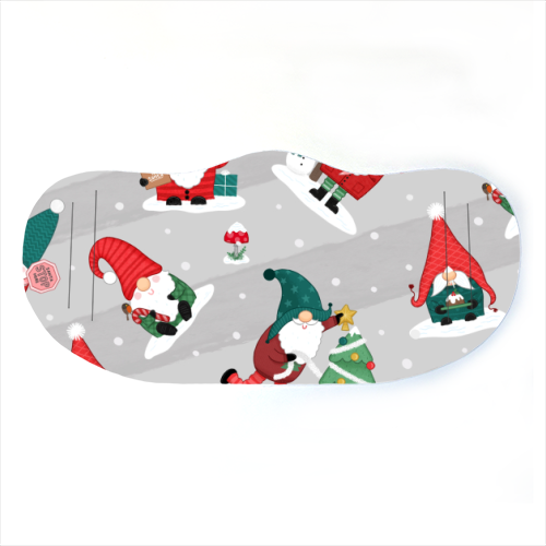 Gnome pattern - face cover mask by Loren Grosvenor