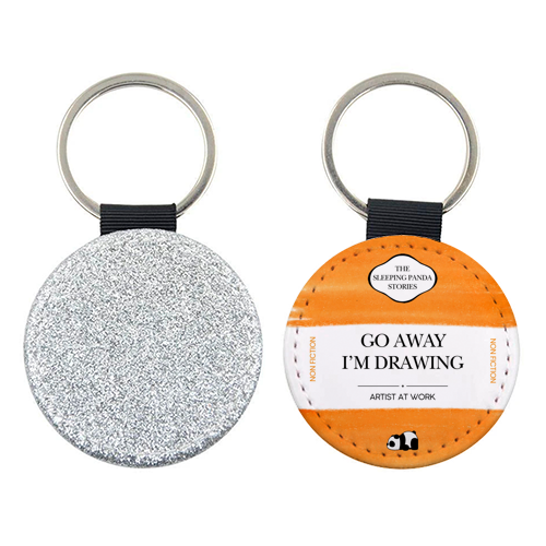 GO AWAY I'M DRAWING - keyring by Ms Doodle
