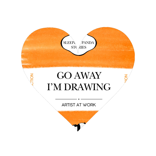 GO AWAY I'M DRAWING - Magnet by Ms Doodle