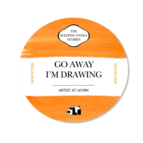 GO AWAY I'M DRAWING - Magnet by Ms Doodle