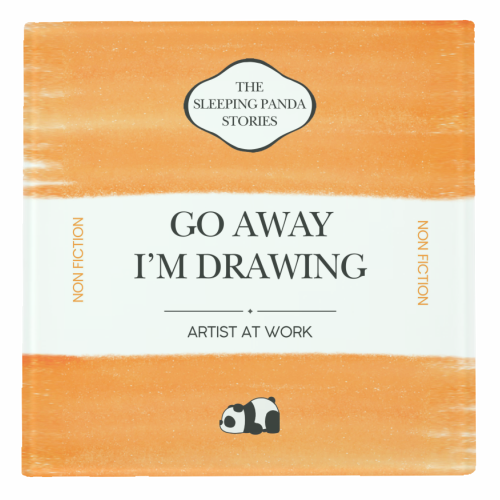GO AWAY I'M DRAWING - personalised beer coaster by Ms Doodle