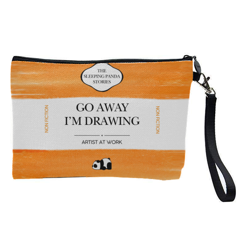 GO AWAY I'M DRAWING - pretty makeup bag by Ms Doodle