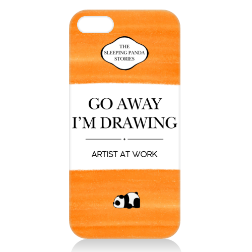 GO AWAY I'M DRAWING - unique phone case by Ms Doodle