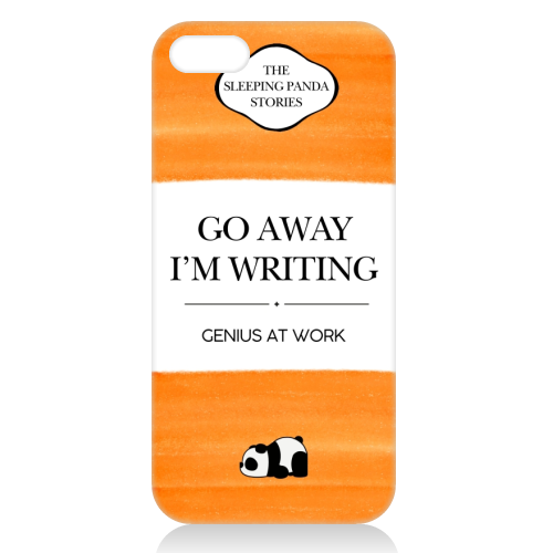 GO AWAY I'M WRITING - unique phone case by Ms Doodle
