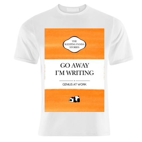 GO AWAY I'M WRITING - unique t shirt by Ms Doodle