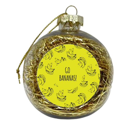 Go Bananas! Yellow - xmas bauble by Alice Whelehan