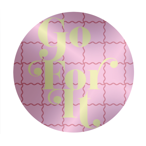 Go For It - Circle Sticker by Daniela di Niro