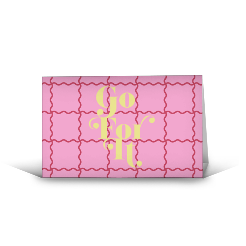 Go For It - funny greeting card by Daniela di Niro