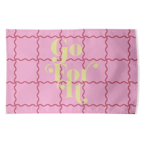 Go For It - funny tea towel by Daniela di Niro