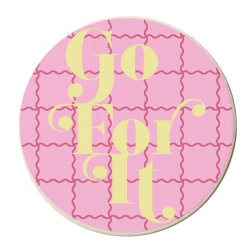 Go For It - personalised beer coaster by Daniela di Niro