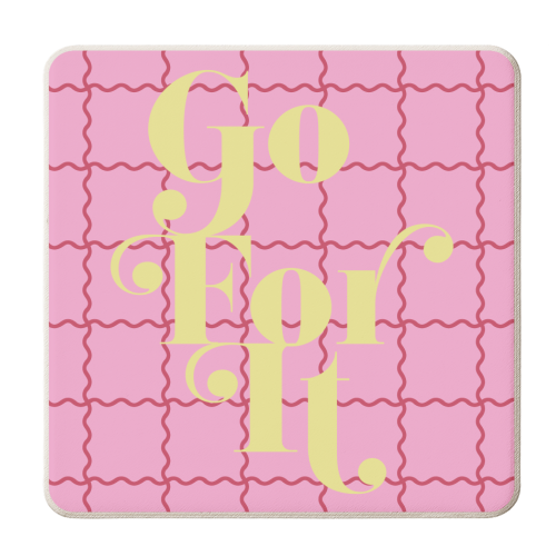 Go For It - personalised beer coaster by Daniela di Niro