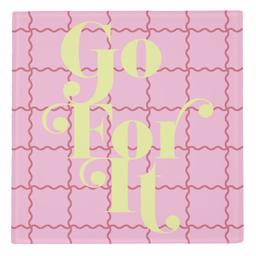 Go For It - personalised beer coaster by Daniela di Niro