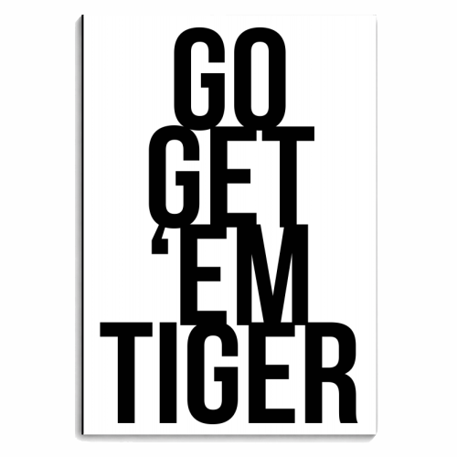 Go Get 'Em Tiger - personalised A4, A5, A6 notebook by Toni Scott
