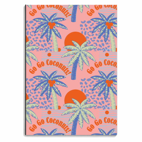 Go Go Coconuts - personalised A4, A5, A6 notebook by Luxe and Loco