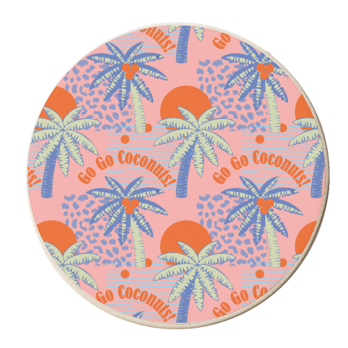 Go Go Coconuts - personalised beer coaster by Luxe and Loco