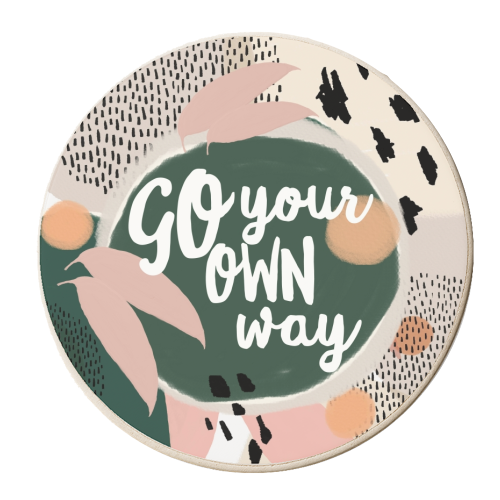 Go Your Own Way - personalised beer coaster by Giddy Kipper