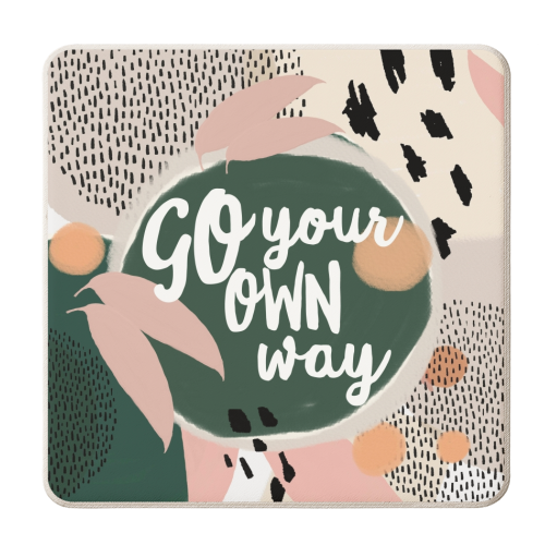 Go Your Own Way - personalised beer coaster by Giddy Kipper