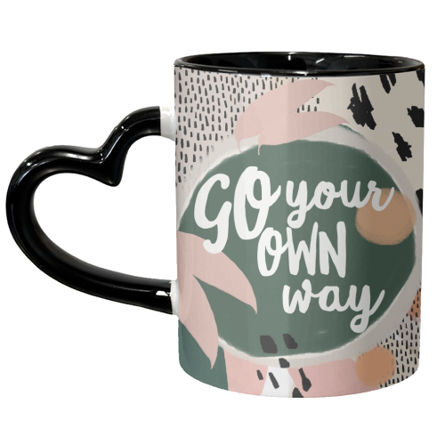 Go Your Own Way - unique mug by Giddy Kipper