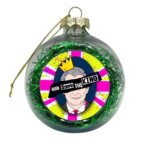 God Save The King - xmas bauble by Bite Your Granny