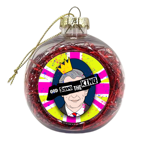 God Save The King - xmas bauble by Bite Your Granny