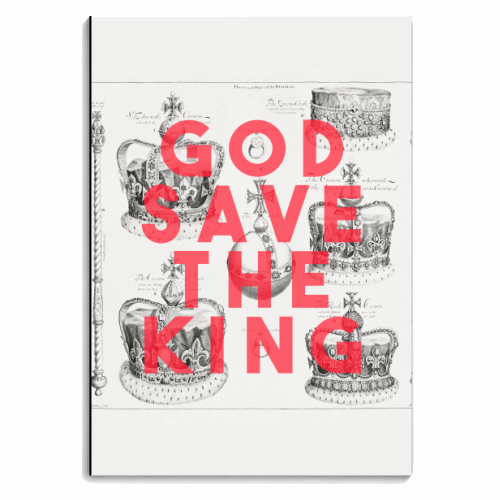 God Save The King - personalised A4, A5, A6 notebook by The 13 Prints