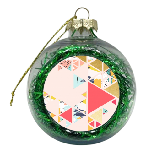 Gold Abstraction - xmas bauble by Uma Prabhakar Gokhale