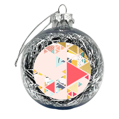 Gold Abstraction - xmas bauble by Uma Prabhakar Gokhale