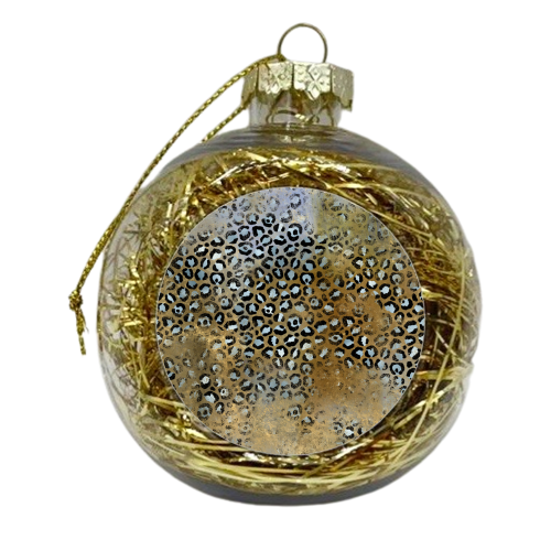 gold black leopard print - xmas bauble by Anastasios Konstantinidis