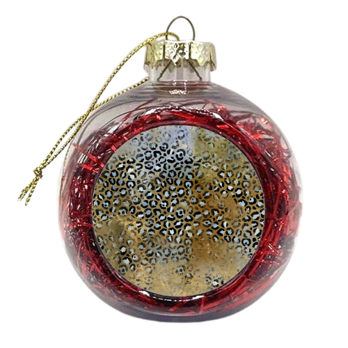 gold black leopard print - xmas bauble by Anastasios Konstantinidis