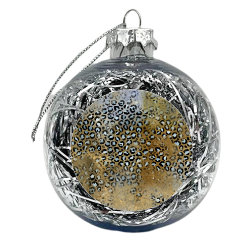 gold black leopard print - xmas bauble by Anastasios Konstantinidis