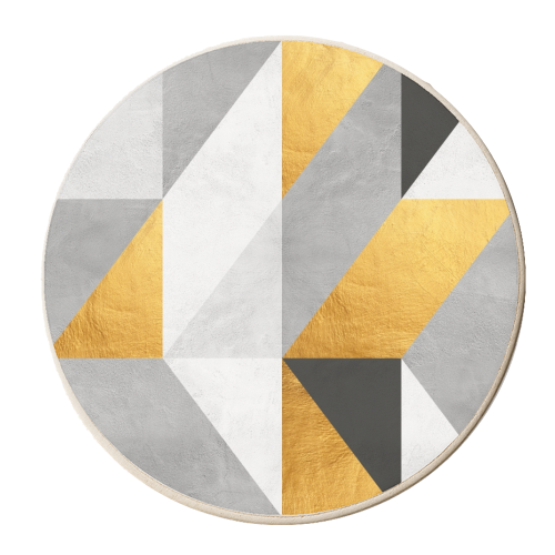 Gold Composition - personalised beer coaster by Vitor Costa