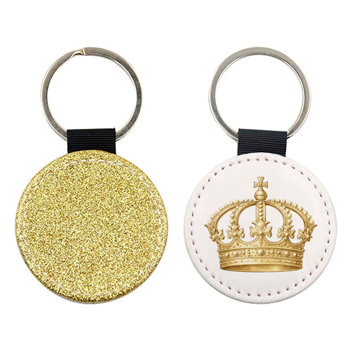 Gold Crown - keyring by Ms Doodle