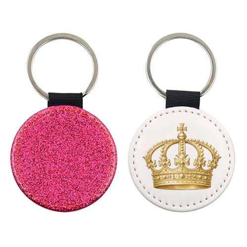 Gold Crown - keyring by Ms Doodle