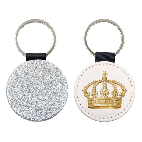 Gold Crown - keyring by Ms Doodle