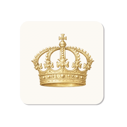 Gold Crown - Magnet by Ms Doodle