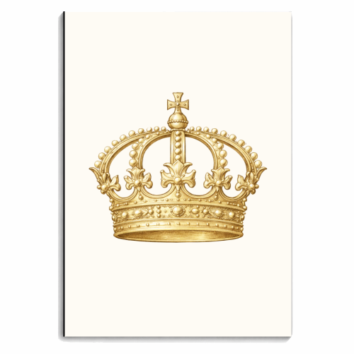 Gold Crown - personalised A4, A5, A6 notebook by Ms Doodle