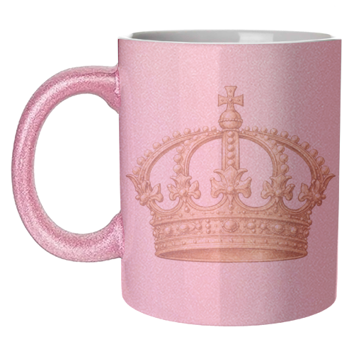 Gold Crown - unique mug by Ms Doodle