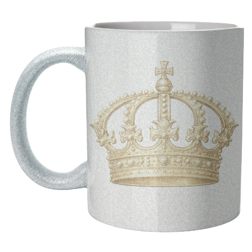 Gold Crown - unique mug by Ms Doodle